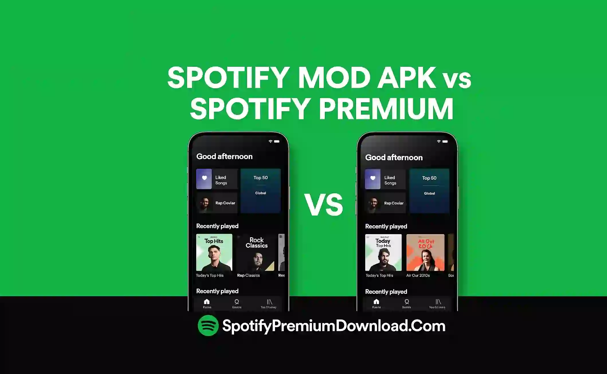 Spotify MOD APK vs Spotify Premium